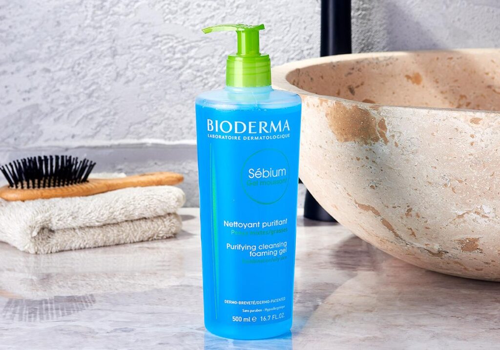 Bioderma Sébium Gel Moussant Purifiant nettoyant visage peau sensible CeraVe Crème Lavante Hydratante soin de la peau Cerave Avène La Roche-Posay Bioderma Nuxe