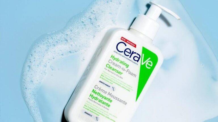 cerave-gel-moussant-visage-cerave-nettoyant visage CeraVe Crème Lavante Hydratante soin de la peau Cerave Avène La Roche-Posay Bioderma Nuxe